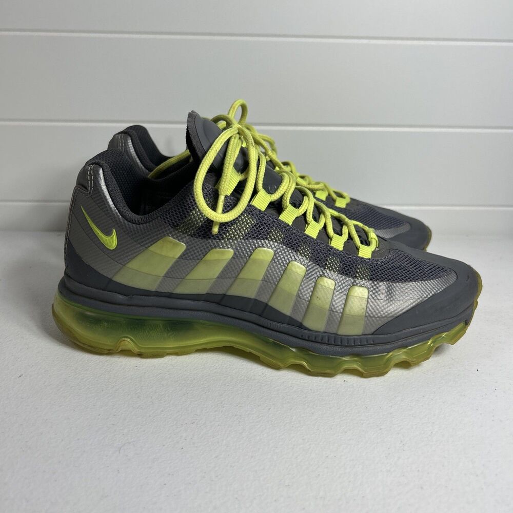 Nike Air Max 95 Youth Sneakers Size 6 Y Dark Grey Yellow Volt Athletic Shoes